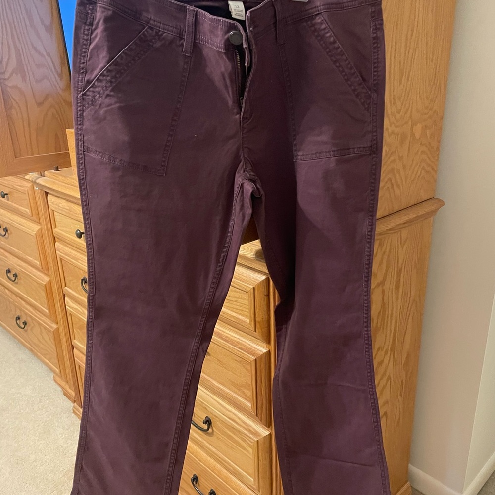 Sonoma Women's Dark Purple Flare Jeans